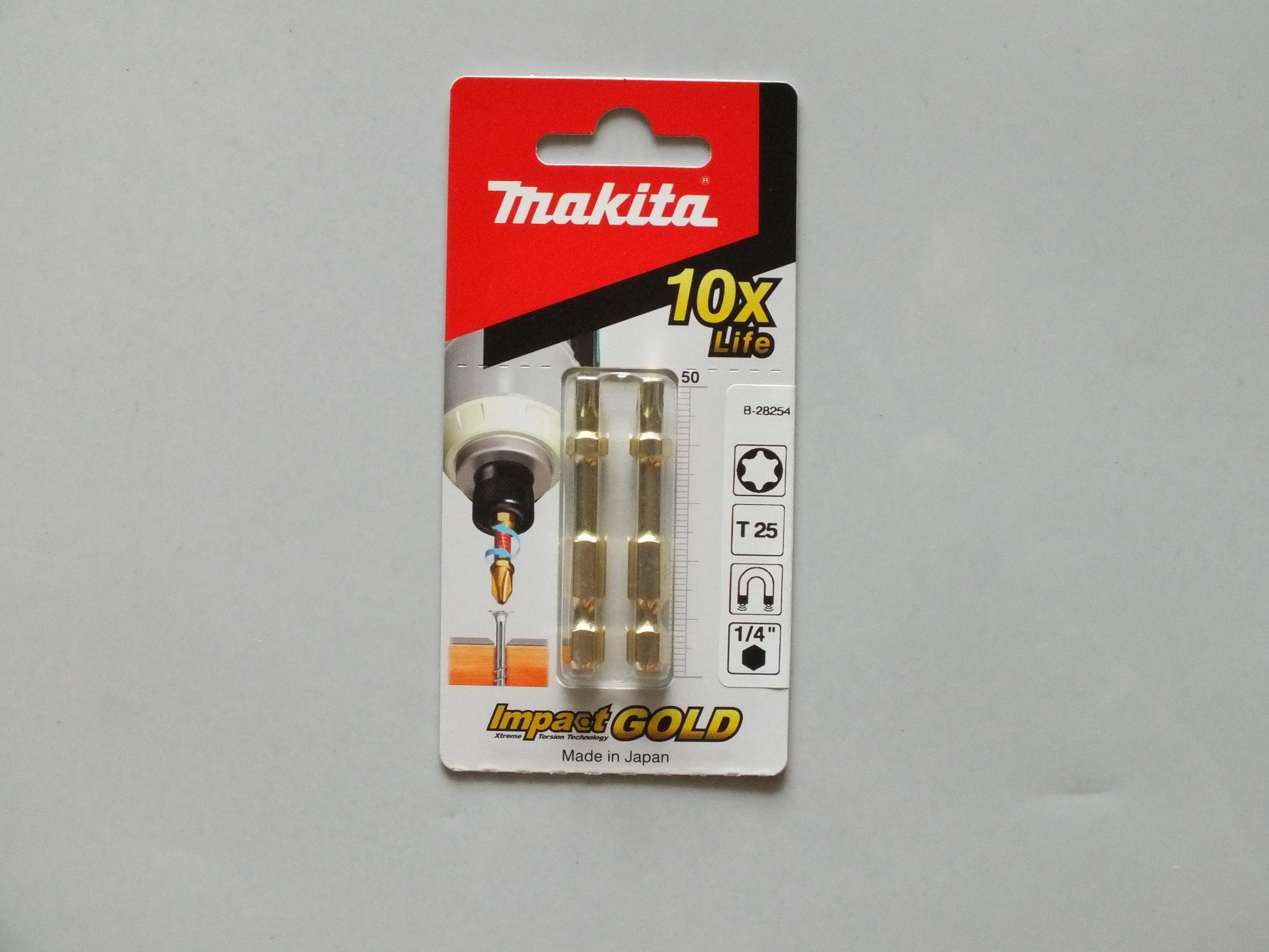 Makita SKRĘTNE MAGNETYCZNE zestaw bitów IMPACT GOLD B-28254