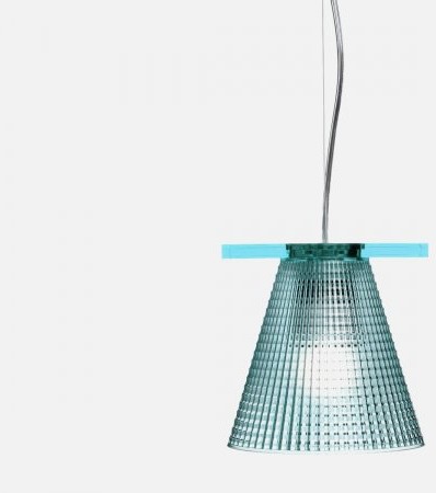 Kartell Lampa Wisząca Light-Air transparentna niebieska - 9130-AZ