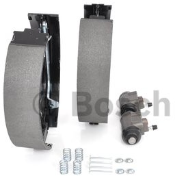 BOSCH KIT SUPERPRO, zestaw szczek hamulcowych + cylinderek hamulca koła zamontowany z tyłu, 0 204 114 530 0204114530