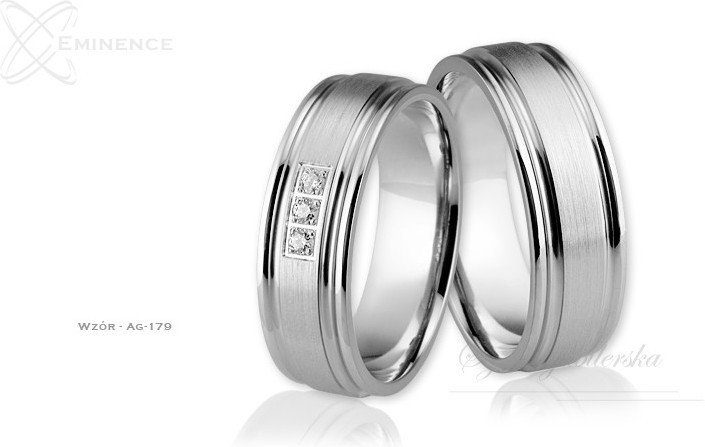 Eminence Obrączki srebrne - wzór Ag-179