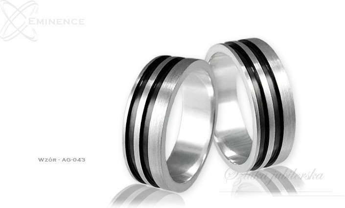 Eminence Obrączki srebrne - wzór Ag-043