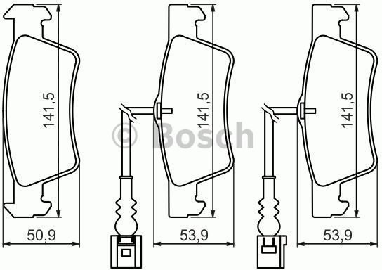 Bosch Zestaw klocków hamulcowych, hamulce tarczowe 0 986 494 219