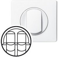 Legrand 068252 CELIANE Plakietka do gniazd podwójnych RJ45 biała