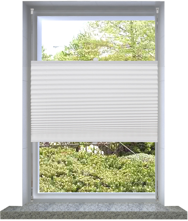 vidaXL vidaXL Roleta plisowana, biaa (110x125cm)