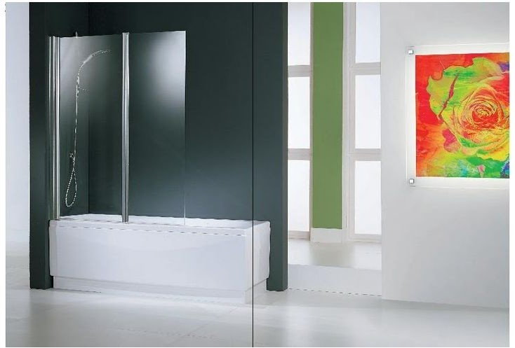 Novellini Aurora 2 Parawan nawannowy dwuczęściowy szkło przezroczyste 120x150 cm