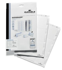 Durable Wkłady do Identyfikatorów Badgemaker 90x60 mm
