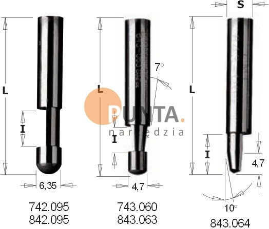 CMT FREZY TRYMUJĄCE 743.060.11