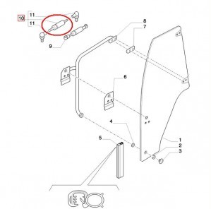 NEW HOLLAND CASE AMORTYZATOR GAZOWY CASE 84168525 - 87652519