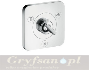 Hansgrohe Citterio E Trio/Quattro Element zewnętrzny zaworu, Zawór przełączający podtynkowy