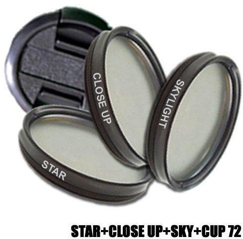 DYNASUN Pro Digital dynasun Skylight Sky + gwiazda filtr X4 + + przybliżające osłona na obiektyw, czarny, 72 mm STAR+CLOSE+SKY+CUP 72
