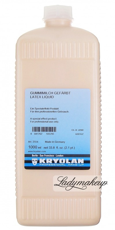 KRYOLAN LATEX LIQUID - Latex/ mleczko do efektów specjalnych (kolor) 1000 ml - ART. 2554 KR2554