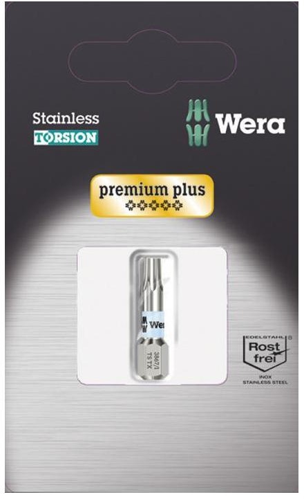 Wera Bit z końcówką Torx T 10 3867/1 TS SB SiS stal nierdzewna D 6.3 1 szt