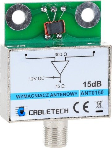 Cabletech Wzmacniacz antenowy ekranowany 15dB