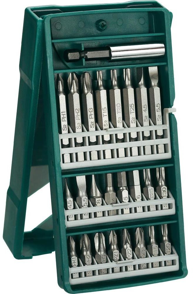 Bosch Bity Promoline 2607019676 płaski krzyżakowy Phillips krzyżakowy Pozidriv wewnętrzny sześciokąt TORX 25 szt