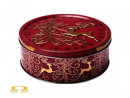 Jacobsen Ciastka Renifer w świątecznej puszce 400g