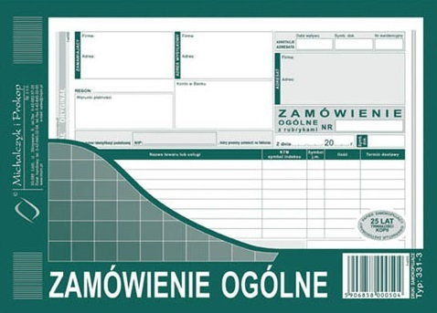 Michalczyk&Prokop 331-3 Druk M ZAMÓWIENIE OGÓLNE A5