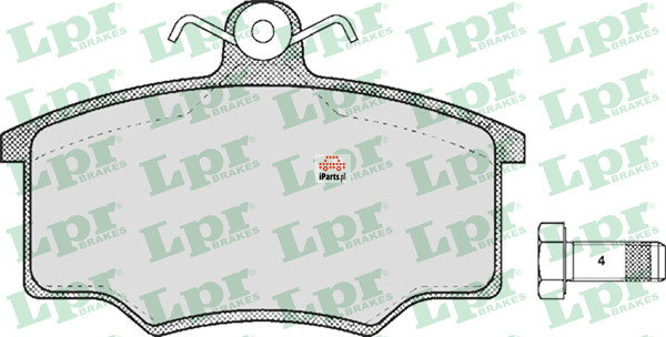 LPR Klocki hamulcowe - komplet 05P187