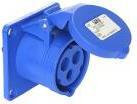 PCE Gniazdo siłowe tablicowe proste Twist IP44 32A 230V 2P+Z 75x75mm 323-6f7