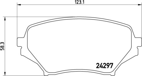 BREMBO Zestaw klocków hamulcowych, hamulce tarczowe P 49 043