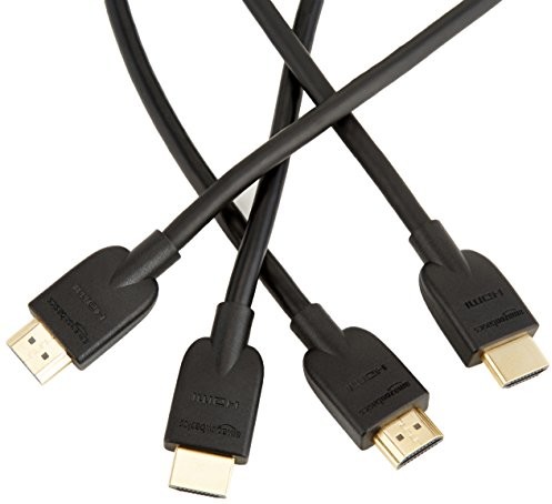 AmazonBasics 2 x kabel HDMI High Speed standard parent 2.0, długość 3 m, zestaw 2 sztuki HL-007309