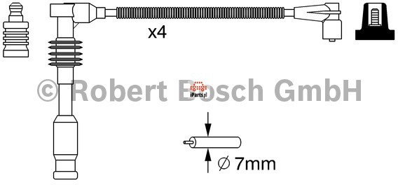 BOSCH Przewody zapłonowe - zestaw 0 986 357 234