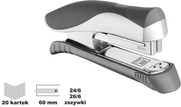 Maped Zszywacz Ergologic w kolorze szarym 352511