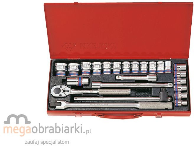 KING TONY zestaw nasadek 1/2 cala, 24 szt 4026MR