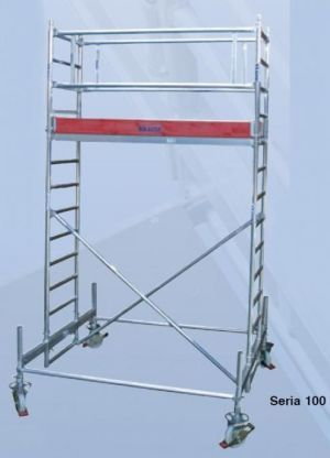 Krause Rusztowanie jezdne seria 100, 2,0x0,75m 7.4m robocza