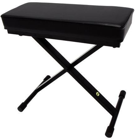 Unbekannt BSX ławka do keyboardu, 3-stopniowa regulacja wysokości, wyściółka 7 cm, wysokość 55  68 cm, czarna 900533