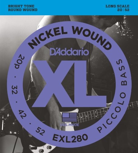 D'Addario EXL280 Bass XL komplet strun 0,05 cm  0,13 cm (.020  .052 cala) EXL280