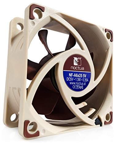 Noctua NF-A6 X 25 5 V wentylator 60 MM do 3000 obr/A 5 V, czarna NF-A6X25 5V