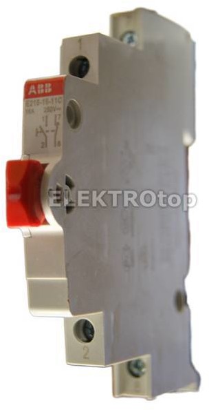 ABB E215-16-11C Przycisk czerwony 16A 1NO+1NC 250VAC 2CCA703151R0001
