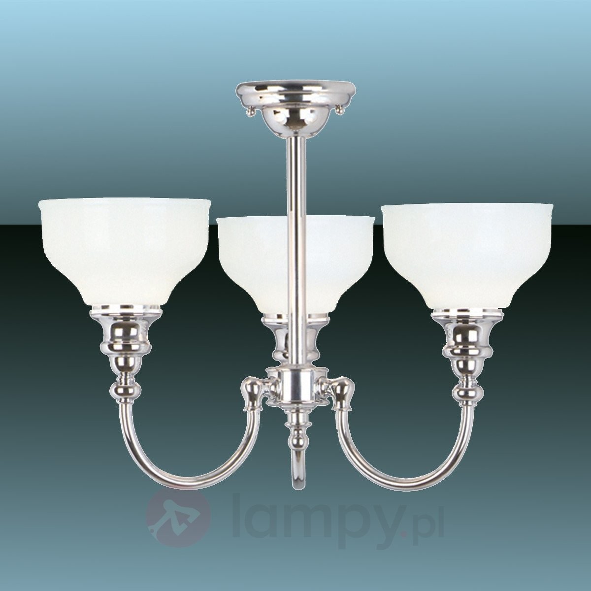 Elstead Lighting 3-punktowa łazienkowa lampa sufitowa Cheadle