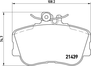 BREMBO Zestaw klocków hamulcowych, hamulce tarczowe P 06 017