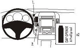 Brodit AB dla Clip do Toyota Corolla Verso 04-09 853477