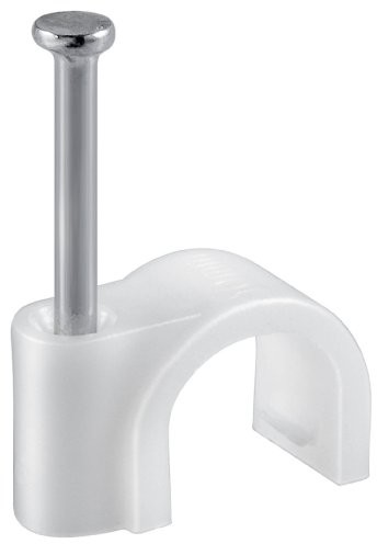Wentronic obejma kabla 5 MM Biały (100 sztuk), 100 szt. 17077