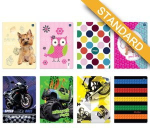 Inter-druk Zeszyty A5 32 kartki kolorowa linia ID083