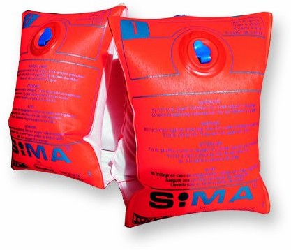 SIMA by Fashy Sima Rękawki Do Pływania Dla Dzieci, Pomarańczowo-Niebieski (8302 0)