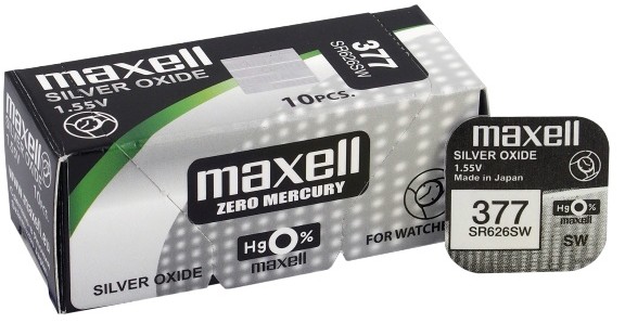 Maxell bateria srebrowa mini 377 376 SR 626 SW G4