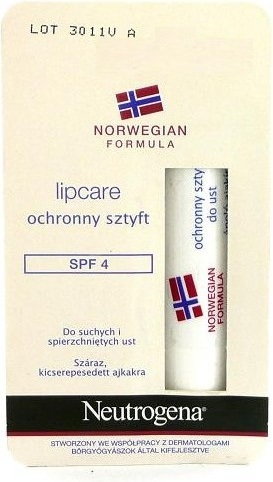 Neutrogena formuła norweska ochronny sztyft do suchych i spierzchniętych ust