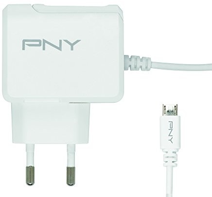 PNY RB ładowarka USB z 1 wejściami dla telefonów komórkowych, telefonów komórkowych i tabletów biały P-AC-UU-WEU01-RB