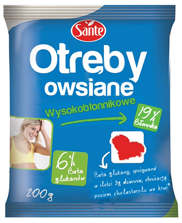 SANTE Otręby Owsiane Wysokobłonnikowe - 200G