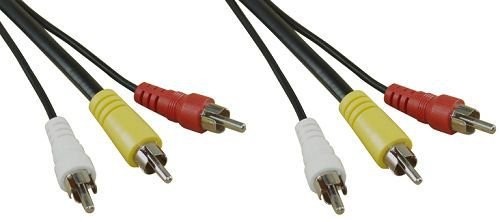 InLine 10 m Jack Audio to Video 3 X cinch na kabel cinch jack 89610