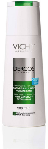 Vichy DERCOS Szampon przeciwłupieżowy do włosów tłustych 200ml