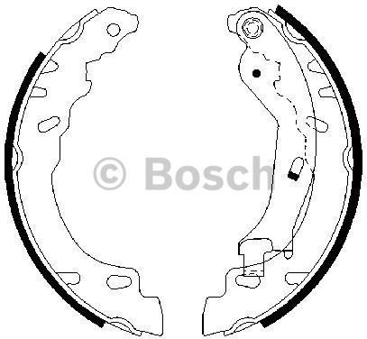 BOSCH Zesatw szczęk hamulcowych 0 986 487 704
