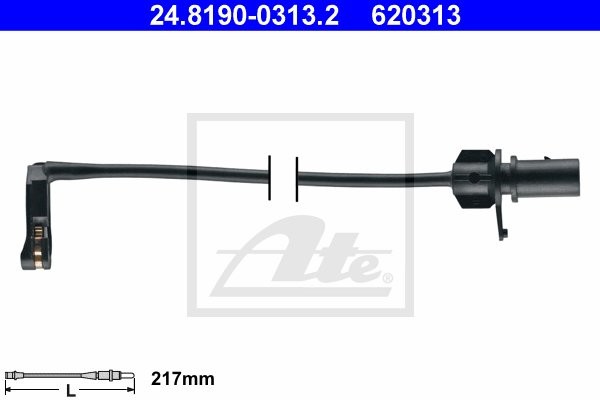 ATE CZUJNIK KLOCKÓW HAM  24.8190-0313.2 AUDI A6 1.8TFSI 190KM 14-