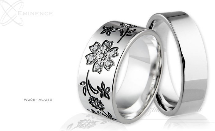 Eminence Obrączki srebrne - wzór Ag-210