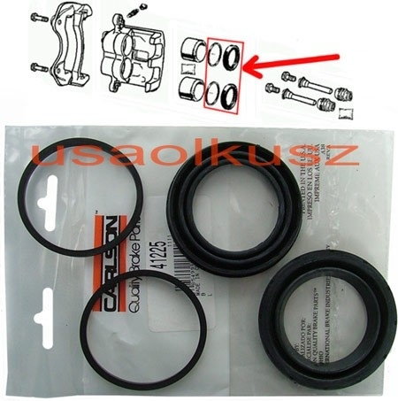 CARLSON Zestaw naprawczy prowadnic przedniego zacisku Nissan Armada 2005-2006