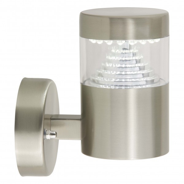 Brilliant Brilliant Avon zewnętrzny kinkiet LED Stal nierdzewna, 1-punktowy G43481/82
