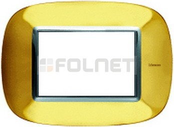 Bticino Ramka owalna metal 3 moduły - Btcino Axolute HB4803OR